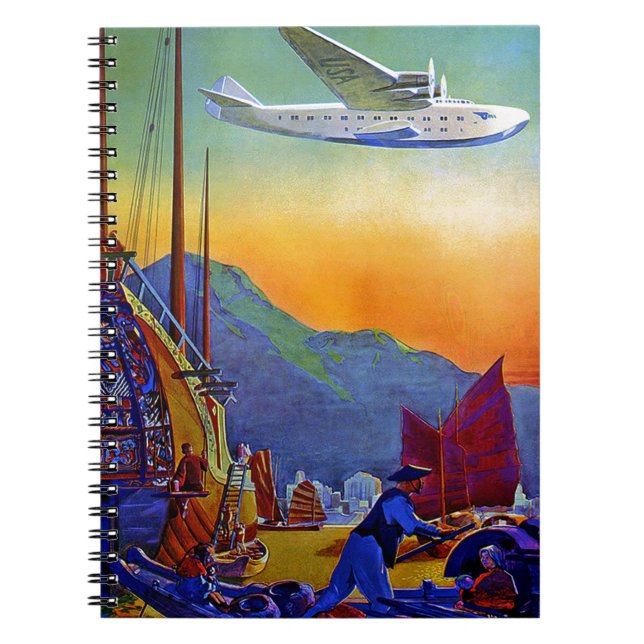 Vintage Transpacific Travel Notebook (Front)
