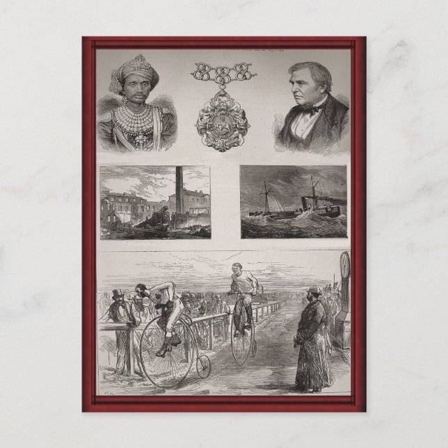 Vintage transport and industry postcard (Front)