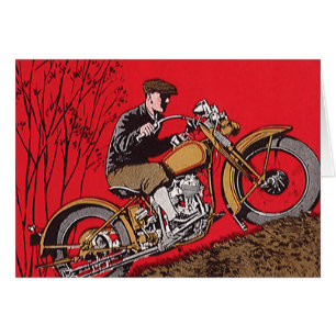Vintage Transportation, Antique Motorcycle Rider