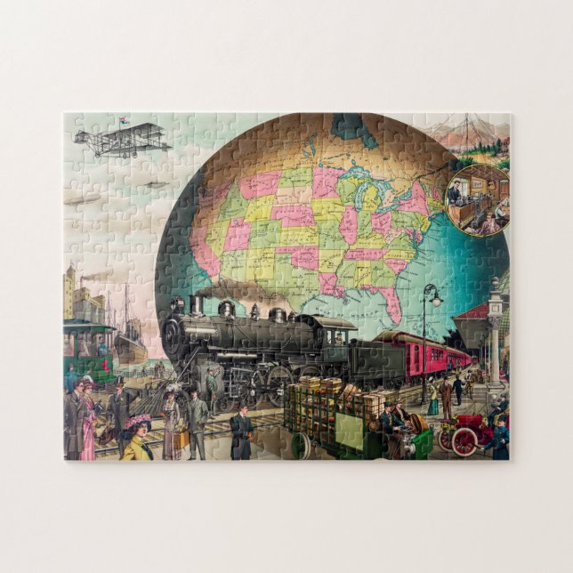 Vintage Transportation  Jigsaw Puzzle (Horizontal)