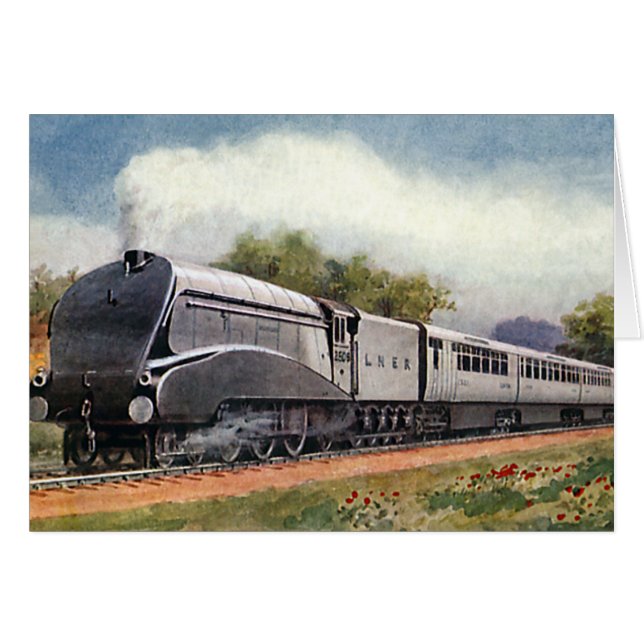 Vintage Transportation, Modern Silver Bullet Train (Front Horizontal)