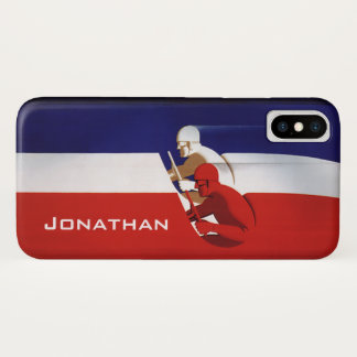 Vintage Transportation, Patriotic Racers Race Cars iPhone X Case