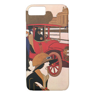 Vintage Transportation, Red Antique Automobile iPhone 8/7 Case