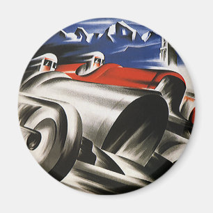 Vintage Transportation, Sports Race Cars Racing Magnet