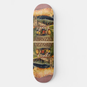 Vintage Travel Abrvzzo Italy skateboards