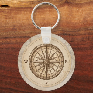 Vintage Travel Adventure Custom Party Paper Cups Key Ring