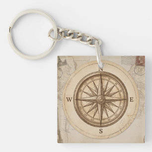 Vintage Travel Adventure Custom Party Paper Cups Key Ring