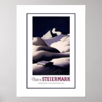 Vintage Travel Advertisement For Austria