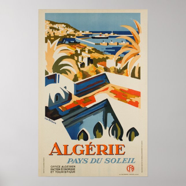 Vintage Travel - Algerie - North Africa Poster (Front)