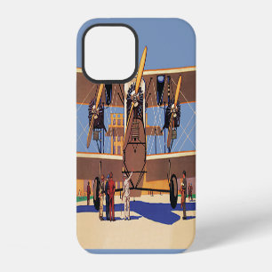 Vintage Travel and Transportation Biplane Aeroplan iPhone Case