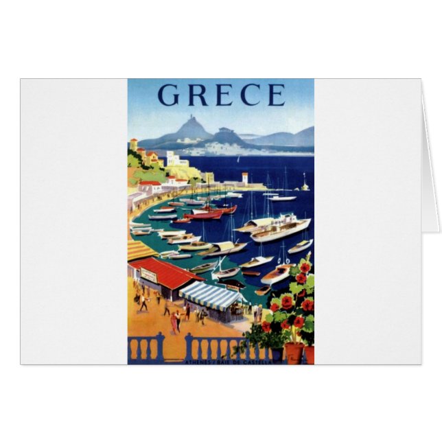 Vintage Travel Athens Greece (Front Horizontal)