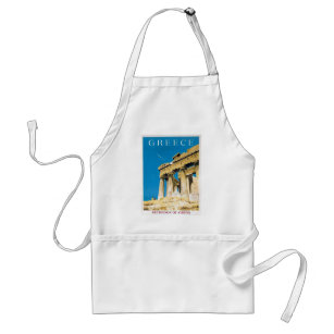 Vintage Travel Athens Greece Parthenon Temple Standard Apron