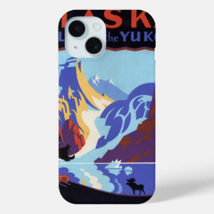Vintage Travel , Atlin and the Yukon, Alaska iPhone 15 Case