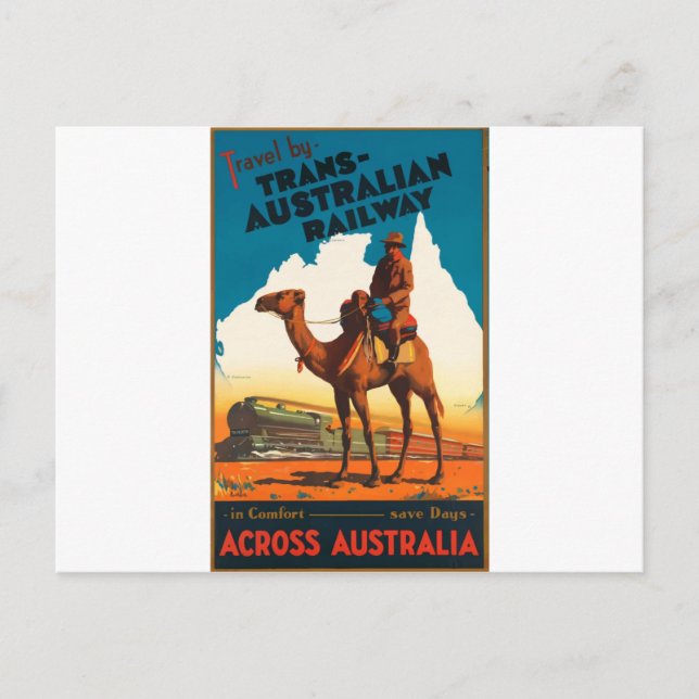 Vintage Travel Australia Postcard (Front)