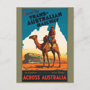 Vintage Travel Australia Postcard