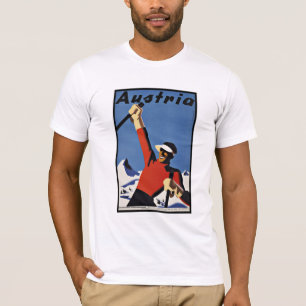Vintage Travel Austria Ski Sports T-Shirt
