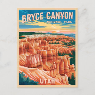 Vintage Travel Bryce Canyon National Park Utah Postcard