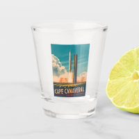 Vintage Travel Cape Canaveral Florida Retro Scenic