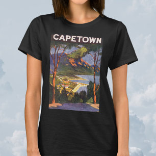 Vintage Travel, Cape Town, a City in South Africa T-Shirt