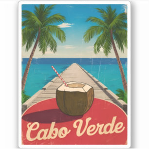 Vintage Travel Cape Verde Island Retro Graphic