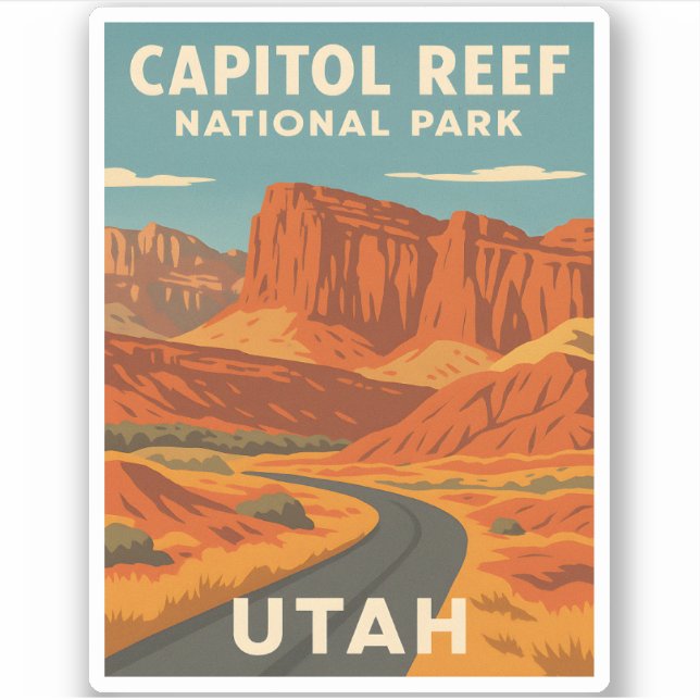 Vintage Travel Capitol Reef National Park Utah (Front)