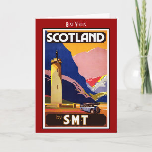 Vintage Travel Card Scotland by S.M.T