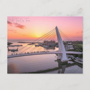 Vintage travel city New Taipei City Taiwan retro Postcard