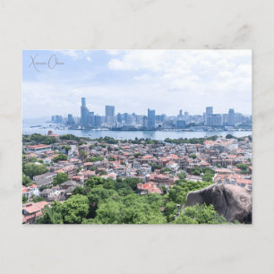 Vintage travel city Xiamen China Chinese retro Postcard