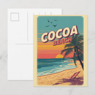 vintage Travel Cocoa Beach Florida westgate gifts Postcard