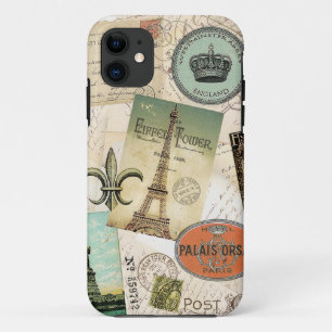 Vintage Travel collage samsung case