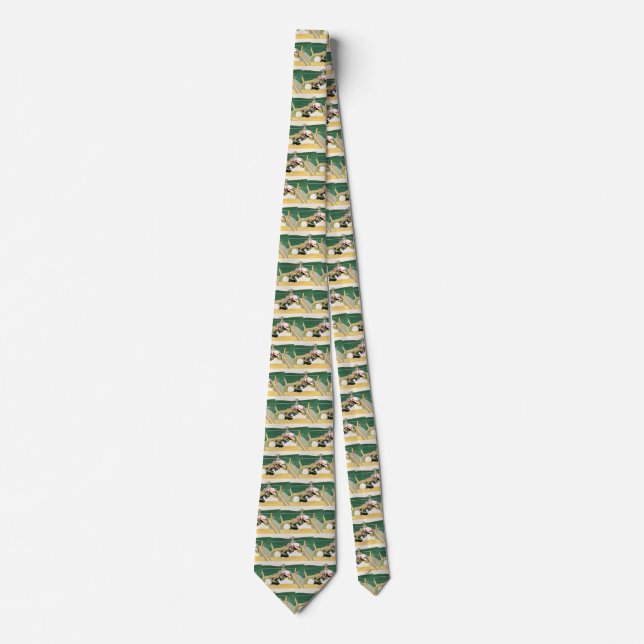 Vintage Travel, Convertible Car in the Country Tie (Front)