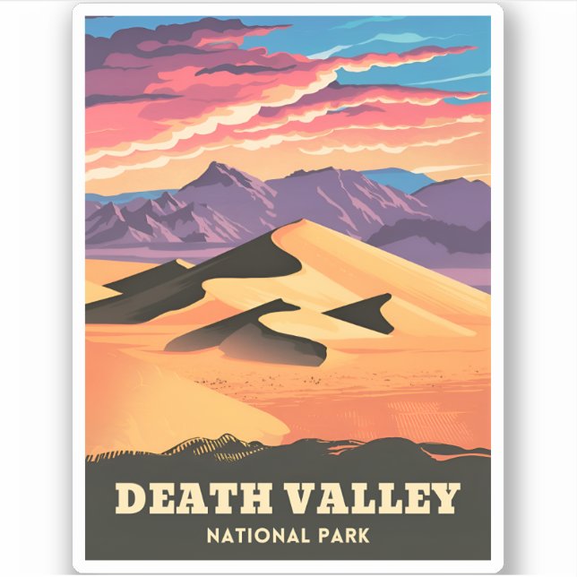 Vintage Travel Death Valley National Park Scenic (Front)