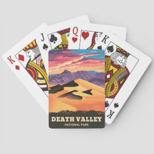 Vintage Travel Death Valley National Park Scenic Playing Cards