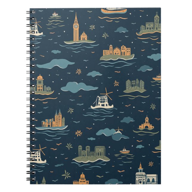 Vintage Travel Design Notebooks (Front)