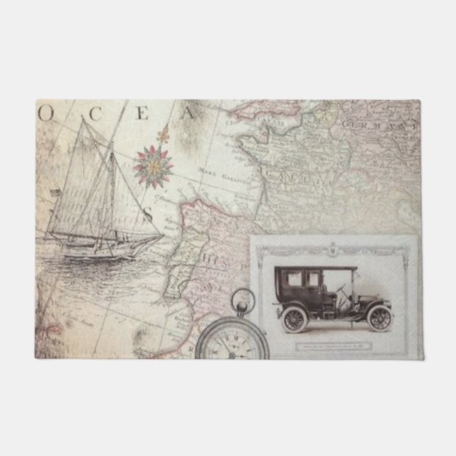 Vintage travel doormat (Front)