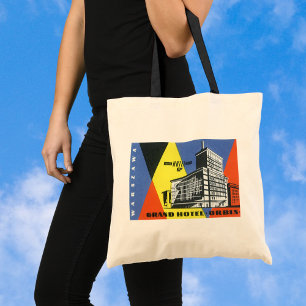 Vintage Travel Europe, Warsaw, Poland Tote Bag