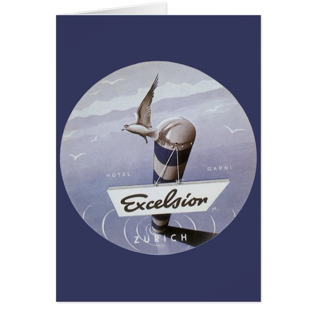 Vintage Travel Excelsior Hotel Zurich Switzerland (Front)