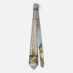 Vintage Travel, Famous New York City Landmarks Tie