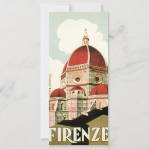 Vintage Travel Florence Firenze Italy Church Duomo