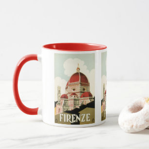 Vintage Travel Florence Firenze Italy Church Duomo Mug