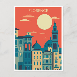 Vintage Travel Florence Firenze Italy Church Duomo Postcard