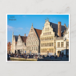 vintage travel Ghent Gad belgium Belgique Postcard