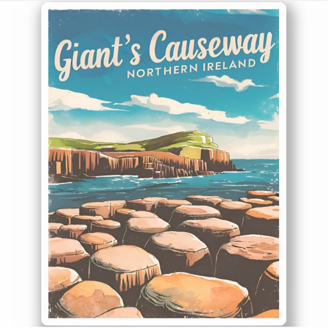 Vintage Travel Giant's Causeway Northern Ireland (Front)