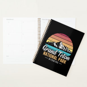 Vintage Travel Grand Teton National Park Wyoming Planner