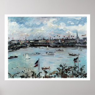 Vintage Travel Hamburg Germany Poster