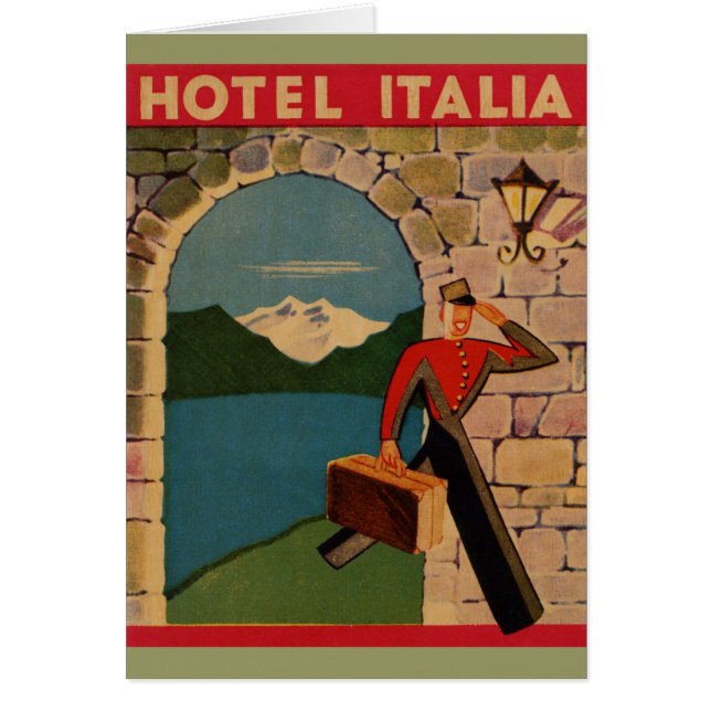 Vintage Travel - Hotel Italia (Front)