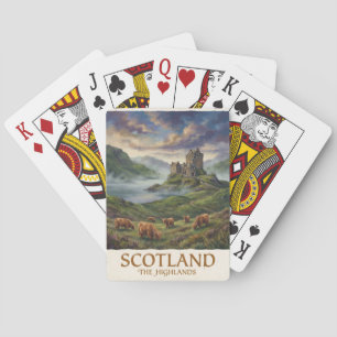 Vintage Travel Image of the Scottish Highlands Playing Cards