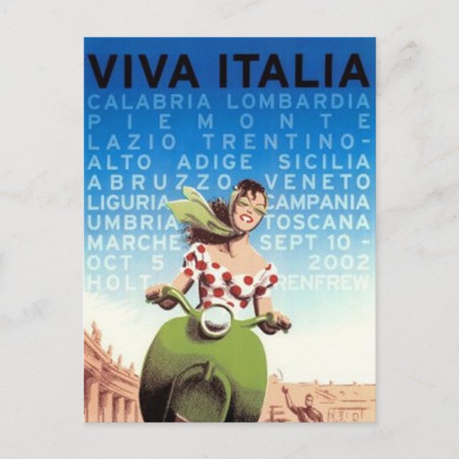 Vintage travel Italy - Postcard (Front)