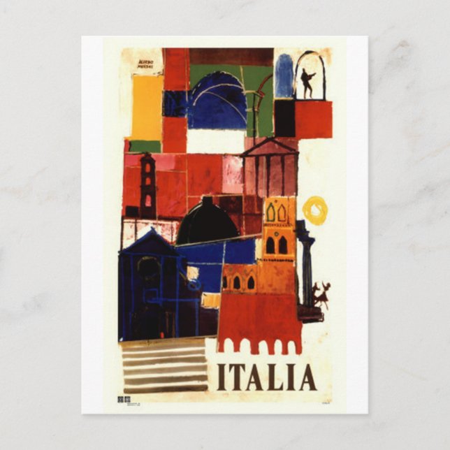 Vintage travel Italy - Postcard (Front)