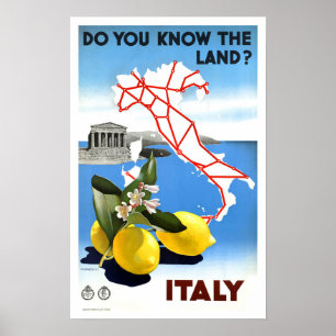 Vintage Travel Italy Poster